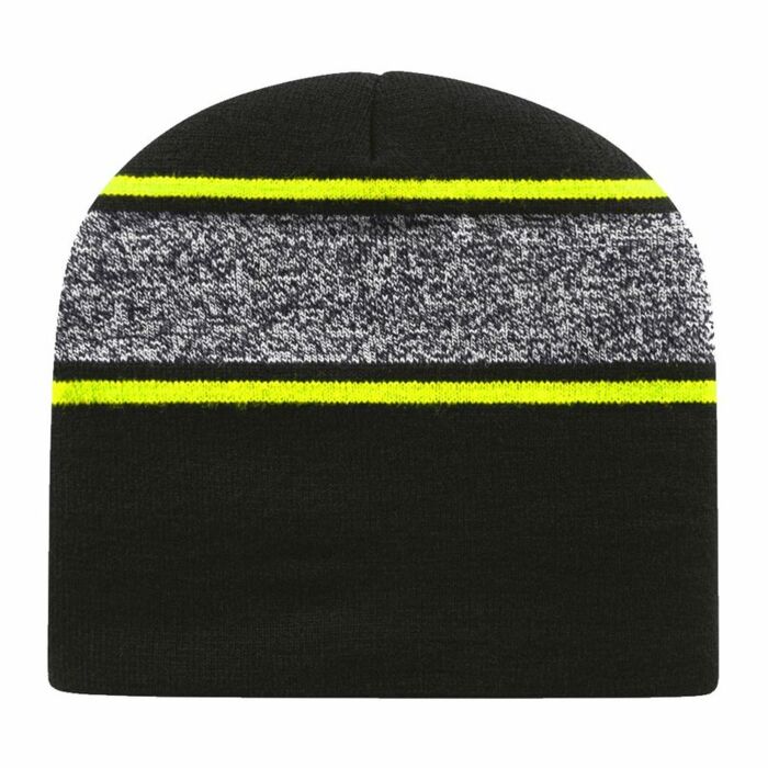 USA-Made Variegated Striped Beanie Thumbnail