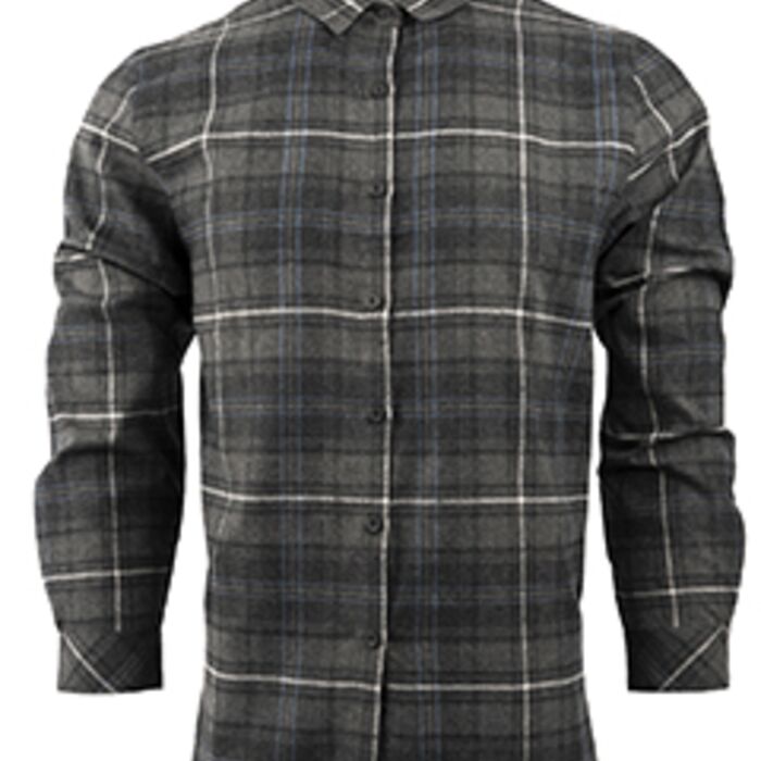 Ladies' Yarn-Dyed Long Sleeve Plaid Flannel Shirt Thumbnail