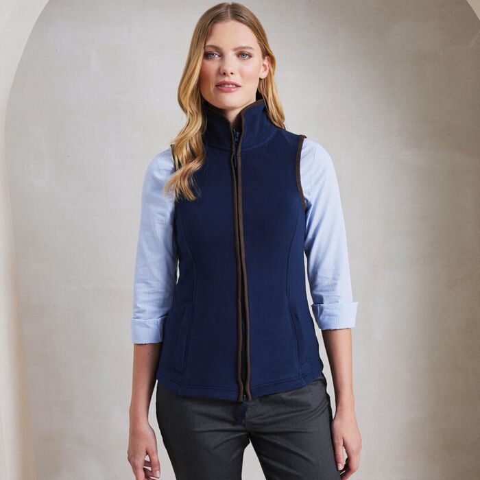 Women’s artisan fleece gilet Thumbnail