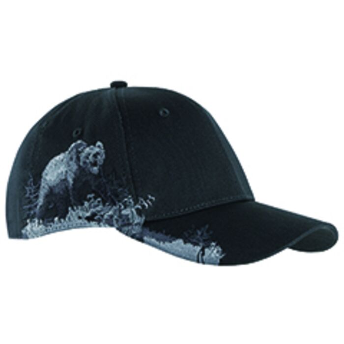 Brushed Cotton Twill Grizzly Bear Cap Thumbnail