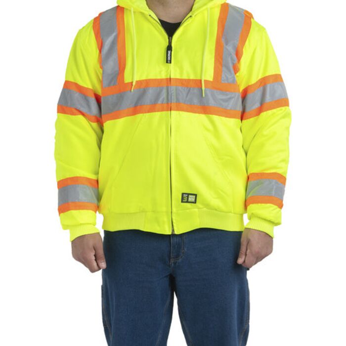 Men's Hi-Vis Class 3 Hooded Active Jacket Thumbnail
