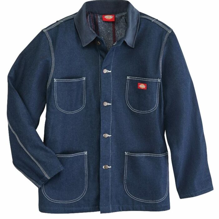 Men's Fleece Lined Chore Denim Jacket Thumbnail