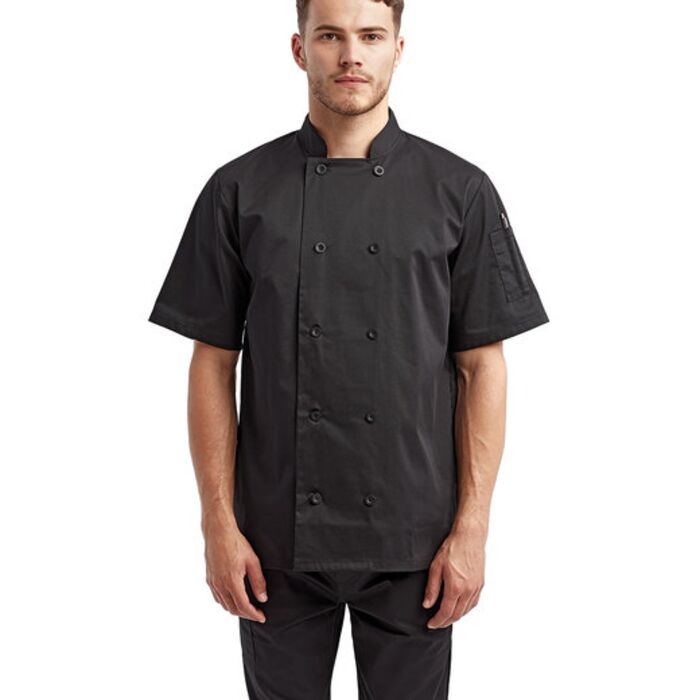 Unisex Short-Sleeve Recycled Chef's Coat Thumbnail