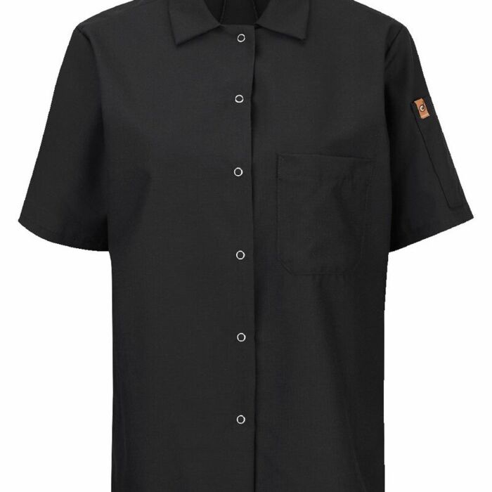Women's Mimix™ Short Sleeve Cook Shirt with OilBlok Thumbnail