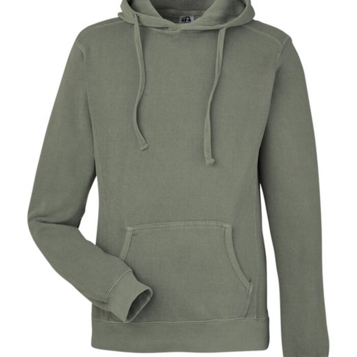Unisex Pigment Dyed Fleece Hooded Sweatshirt Thumbnail