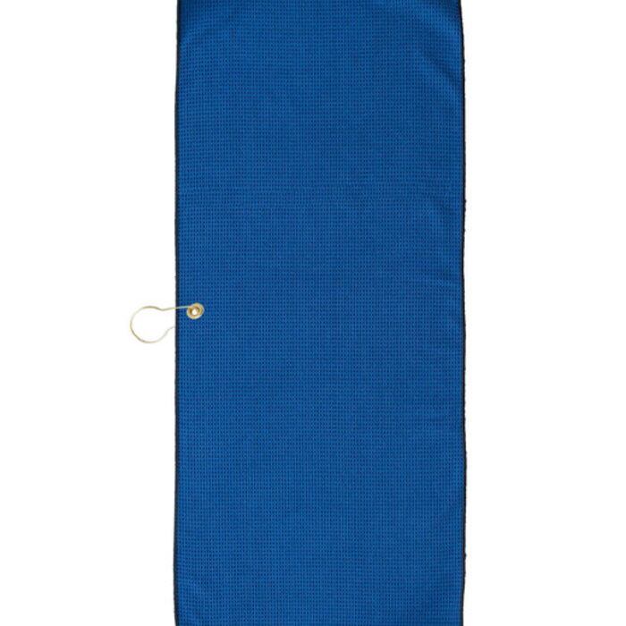Large Microfiber Waffle Golf Towel Brass Grommet & Hook Thumbnail