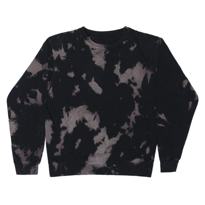 Premium Fleece Bleach Wash Crewneck Sweatshirt Thumbnail