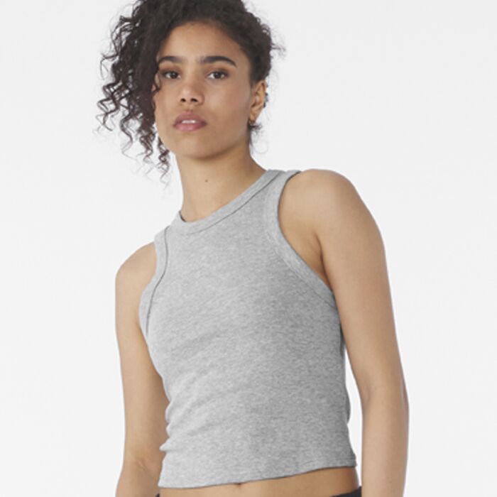 Bella Ladies Micro Rib Racer Tank Top Thumbnail