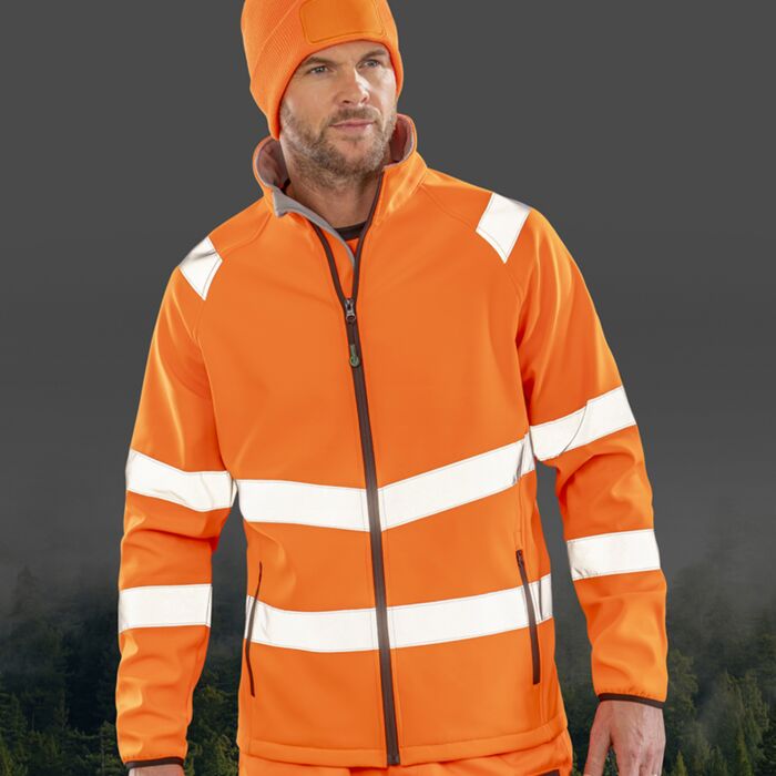 Result Genuine Recycled Printable Safety Soft Shell Jacket Thumbnail