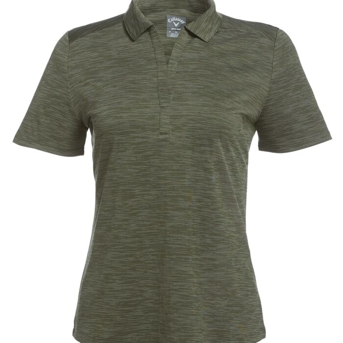 CALLAWAY BROKEN STRIPE TEXTURE LADIES' POLO Thumbnail