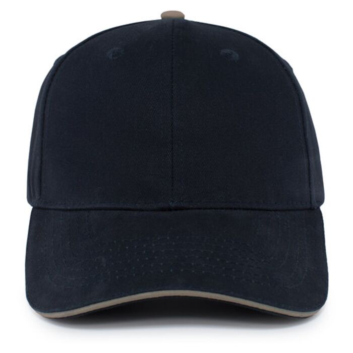 Brushed Twill Cap With Sandwich Bill Thumbnail