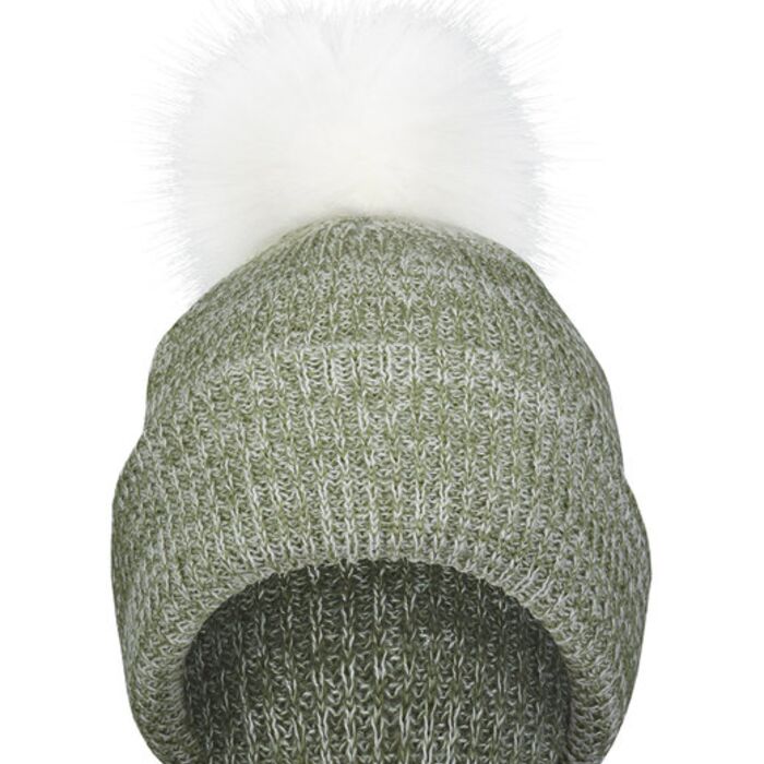 Faux Fur Pom Beanie Thumbnail