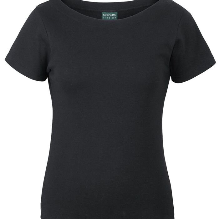 C OF C  LADIES S/S BOAT NECK TEE Thumbnail