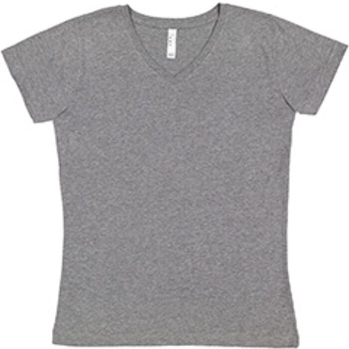Ladies' V-Neck Fine Jersey T-Shirt Thumbnail