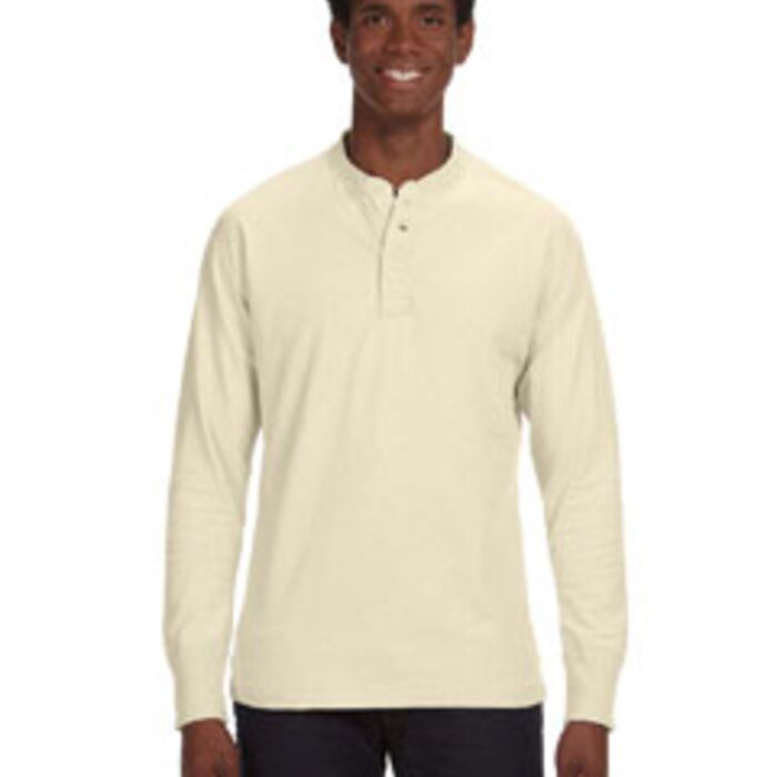 Men's Vintage Brushed Jersey Henley Thumbnail