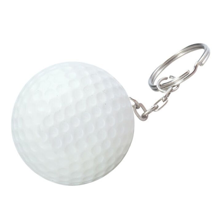 Golf Ball Shape Stress Ball Keychain Thumbnail