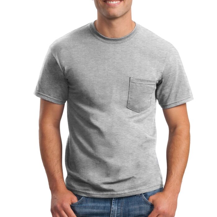 Ultra Cotton ® 100% US Cotton T Shirt with Pocket Thumbnail