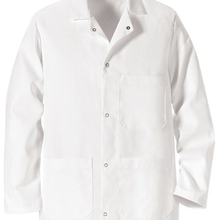 Gripper Front Short Butcher Coat Thumbnail