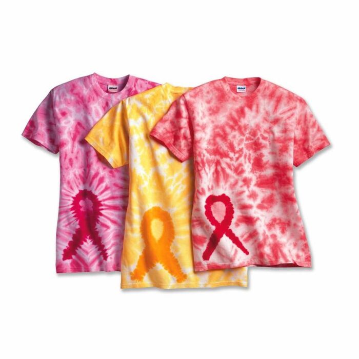 Awareness Ribbon Tie-Dyed T-Shirt Thumbnail
