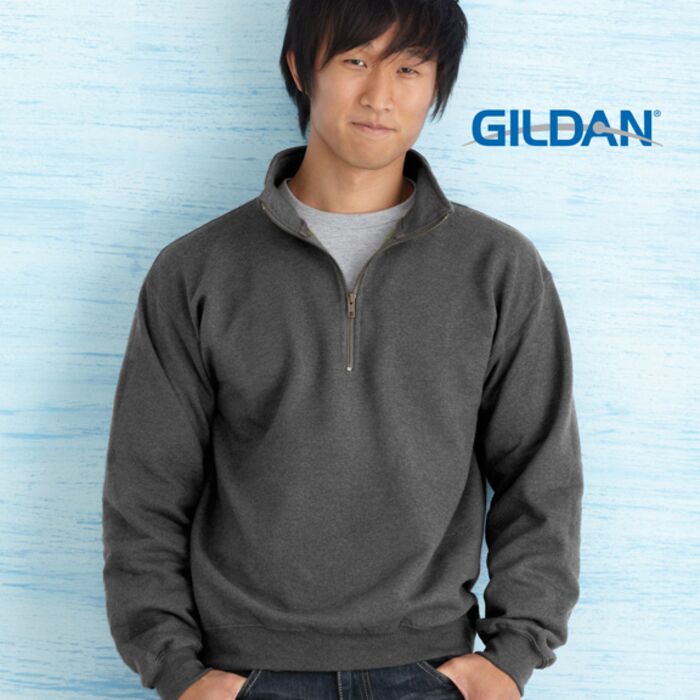 Heavy Blend Vintage Classic Adult 1/4 Zip Cadet Collar Sweatshirt Thumbnail