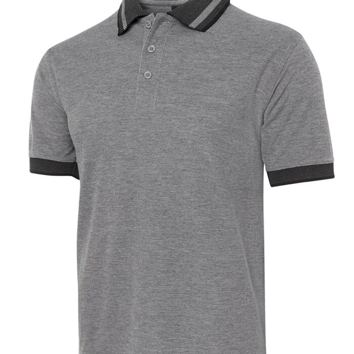 JB's  BIRDS EYE POLO   CHARCOAL - S Thumbnail