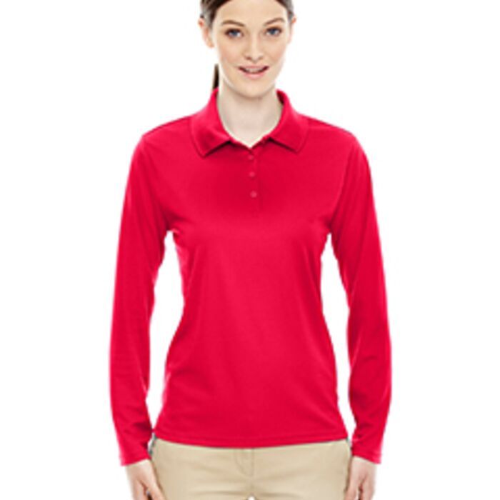 Ladies' Pinnacle Performance Long-Sleeve Piqué Polo Thumbnail
