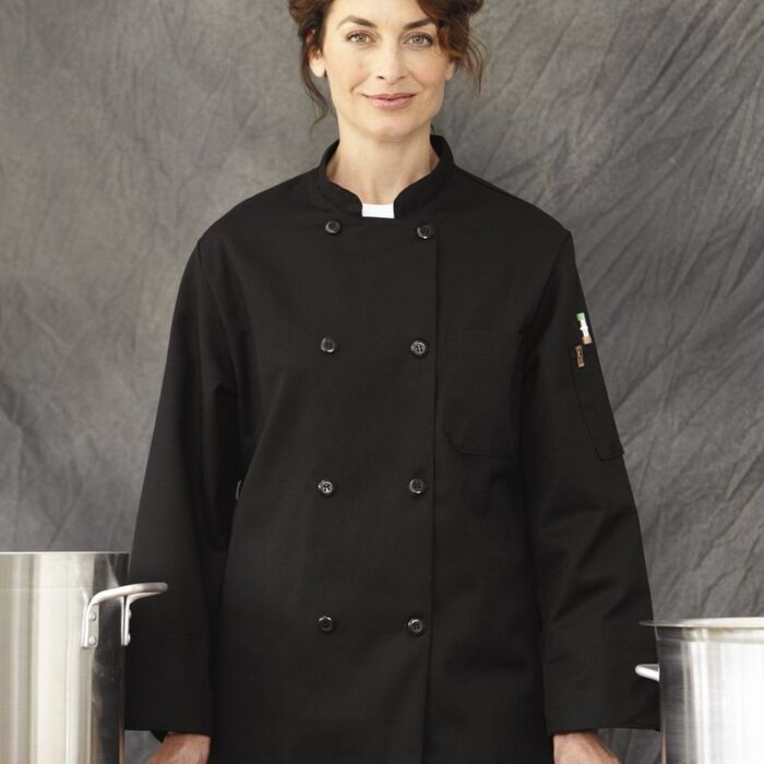 Black Traditional Chef Coat Thumbnail
