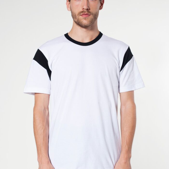 2430 Fine Jersey Contrast Inset S/S T-Shirt Thumbnail