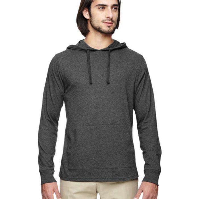 Unisex Eco Blend Long-Sleeve Pullover Hooded T-Shirt Thumbnail