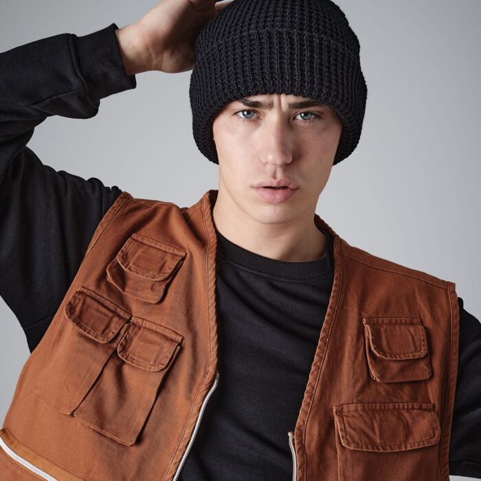 Classic Waffle Knit Beanie Thumbnail