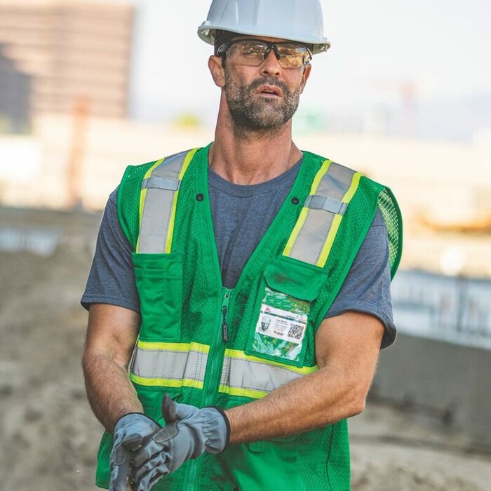 Unisex EV Series® Enhanced Visibility Multi-Pocket Mesh Vest Thumbnail