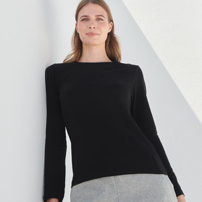 SF Clothing Ladies Feel Good Long Sleeve Stretch T-Shirt Thumbnail