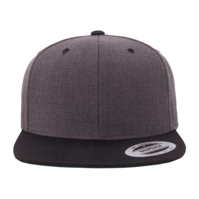 Adult Flat Visor Classic Two-Tone Snapback Cap Thumbnail
