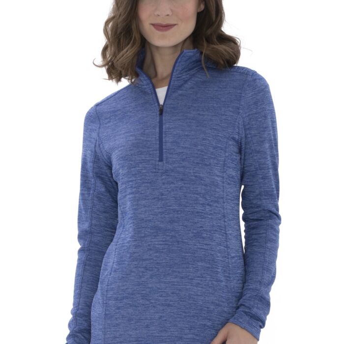 ATC™ DYNAMIC HEATHER FLEECE 1/2 ZIP LADIES' SWEATSHIRT Thumbnail
