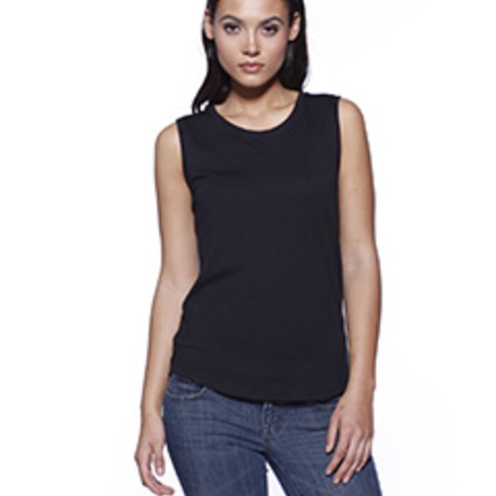Ladies' CVC Sleeveless T-shirt Thumbnail