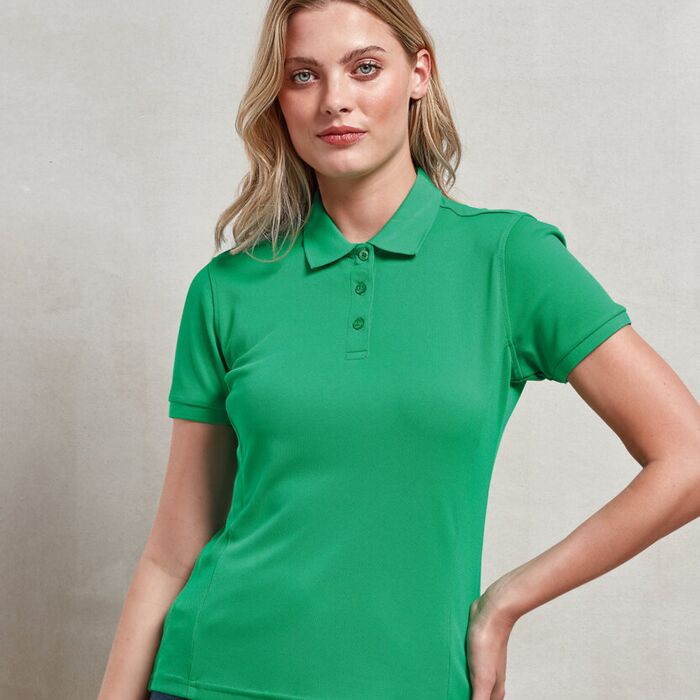 Women's Coolchecker® plus piqué polo Thumbnail