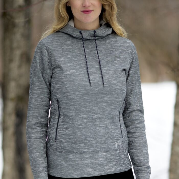 DRYFRAME® DRY TECH WATER RESISTANT FLEECE LADIES' PULLOVER HOODIE Thumbnail