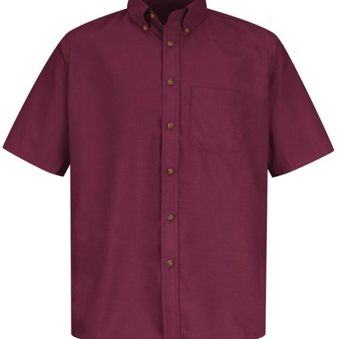Men's Tall Poplin Short Sleeve Dress Shirt Thumbnail