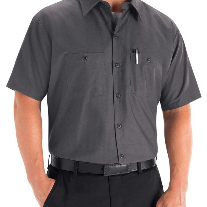 Men's Tall Mimix™ Short Sleeve Work Shirt Thumbnail