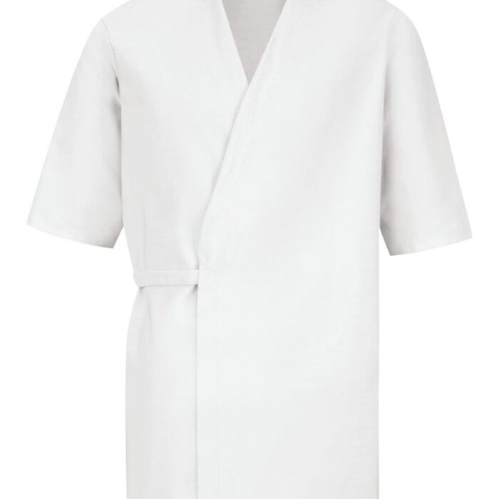 Men's Collarless Poplin Butcher Wrap Thumbnail