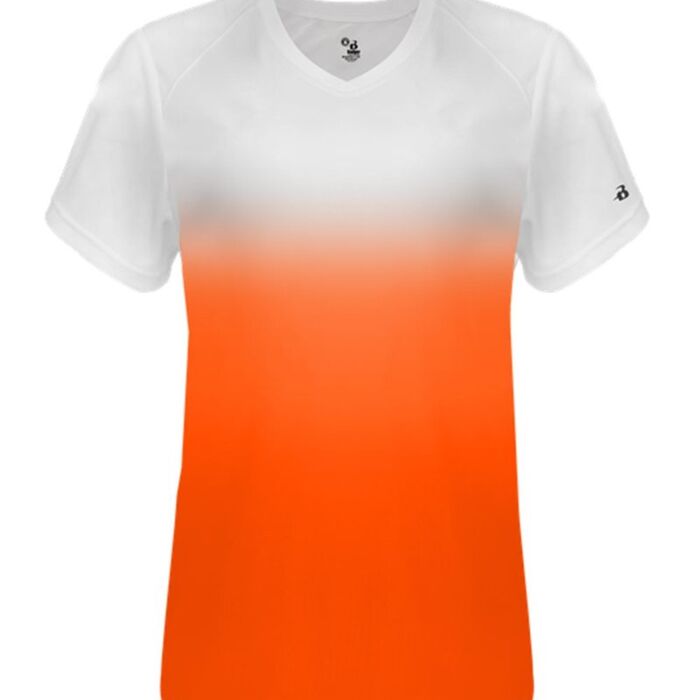 Women's V-Neck Ombre T-Shirt Thumbnail