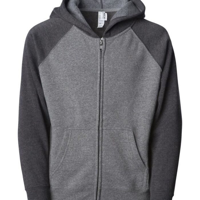 Toddler Lightweight Special Blend Raglan Zip Hood Thumbnail