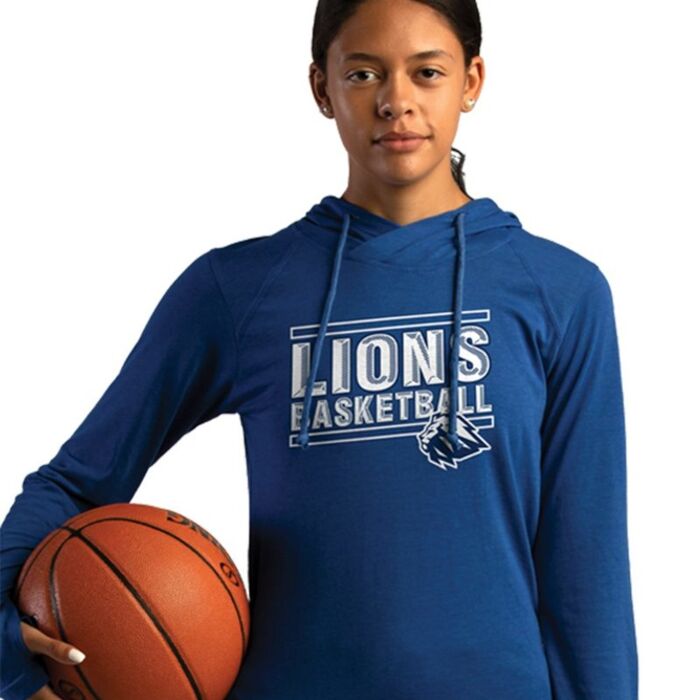 Women's Tri-Blend Surplice Long Sleeve Hooded T-Shirt Thumbnail