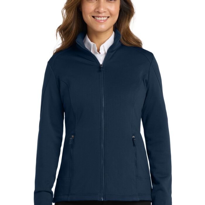 Women's Grid Fleece Jacket Thumbnail