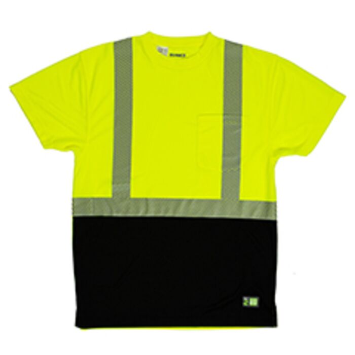 Unisex Hi-Vis Class 2 Color Blocked Pocket T-Shirt Thumbnail