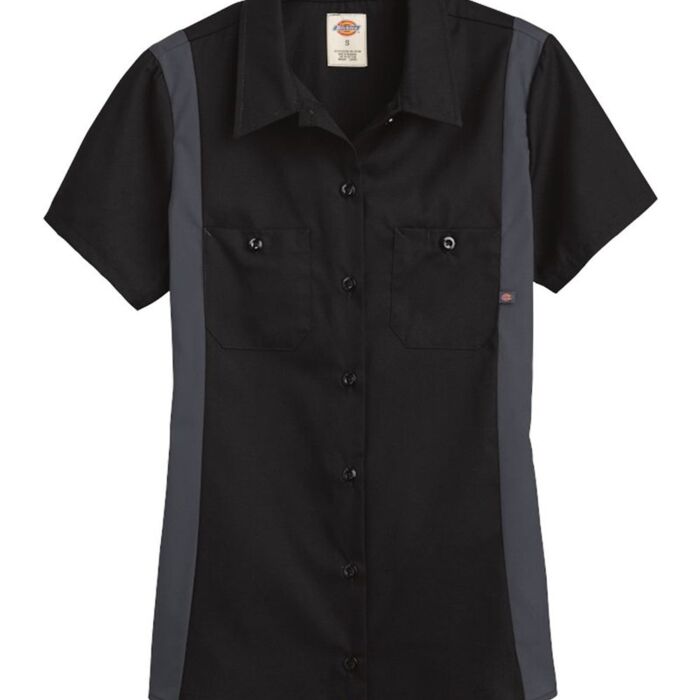 Women's Short Sleeve Industrial Colorblocked Shirt Thumbnail