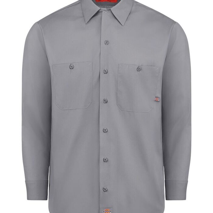 Men's Tall Industrial Long Sleeve Work Shirt Thumbnail