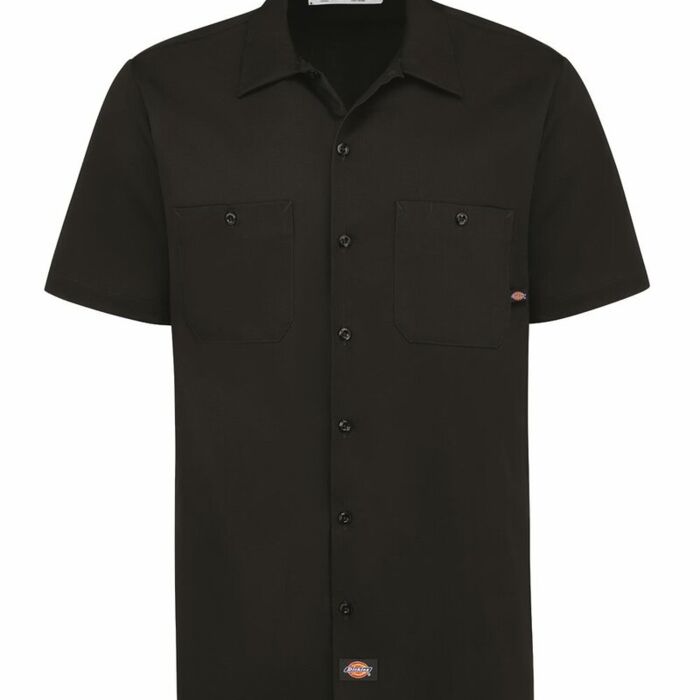 Men's Industrial Short Sleeve Cotton Work Shirt Thumbnail
