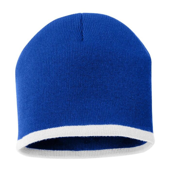 8" Bottom-Striped Beanie Thumbnail