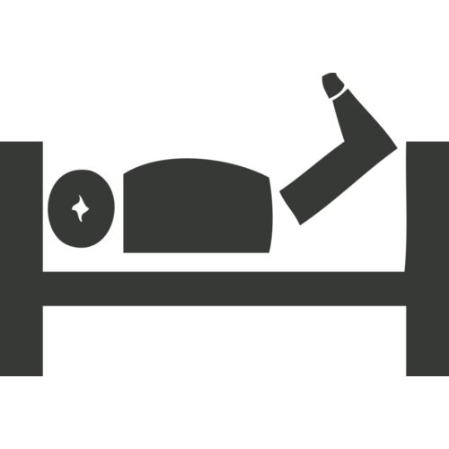 Science   patient in bed symbol Thumbnail